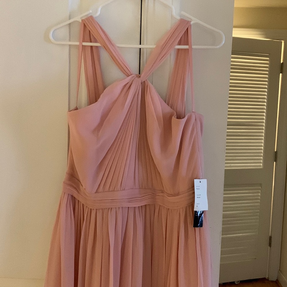 Brand new rose Adrianna Papell bridesmaids dress, size 8,  never worn